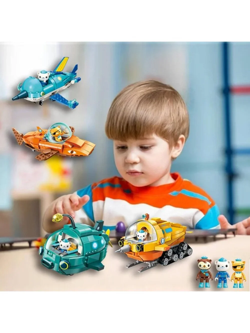 Creative Building Block Playset with Vehicle & Figure - 113PCS for Kids 6